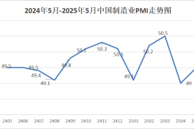 2025年5月份制造業(yè)PMI為49.5%
